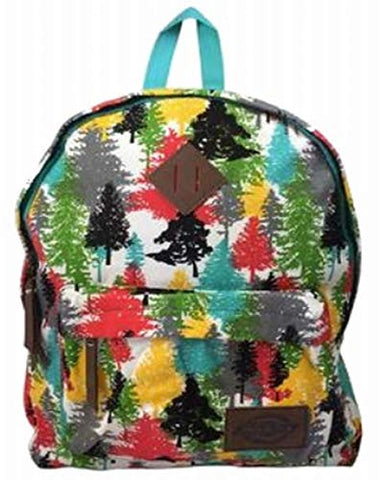 Dickies Cotton Canvas Classic Backpack, Colorful Trees Travel School Pack