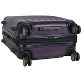 Kenneth Cole Reaction Renegade 24" Hardside Expandable 8-Wheel Spinner Checked Luggage, Deep Purple