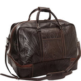 Ropin West 23" Leather Weekender (Brown)