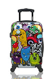 Carry-On Cabin Luggage 55X35X20 Suitcase 20 Inch Approved Lightweight 4 Wheel Hard Case Kids