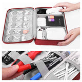 Electronic Organizer Travel Universal Cable Organizer Electronics Accessories Cases for Cable, Charger, Phone, USB, SD Card