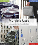 Fosmon TSA Approved Luggage Locks, (4 Pack) Open Alert Indicator 3 Digit Combination Padlock Codes with Alloy Body and Release Button for Travel Bag, Suit Case & Luggage - Blue, Pink, Silver, Black