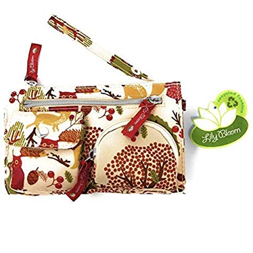 Lily Bloom Forest Owl in The Woods Kim Wristlet | 7.5 X 4.5 IN