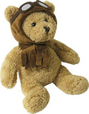Kreative Kids Adorable Aviator Pilot Bear Rolling Backpack W/Removable Stuffed Toy & Wheels