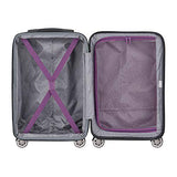 DELSEY Paris Luggage Comete 2.0 Limited Edition Carry-on Hardside Suitcase, Plum