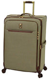 London Fog Cambridge Ii 29" Expandable Spinner, Olive Houndstooth