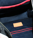 Tommy Hilfiger Women's Julia Dome Backpack Nylon Victory Stripe Black/Pink One Size