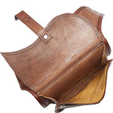 Sharo Leather Bags Leather Adjustable Hip Bag (Brown)