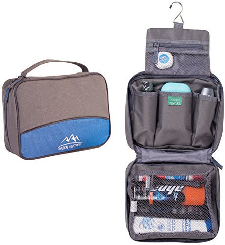 Hanging Toiletry Bag For Men & Women Luxury Accessories Set, Gray