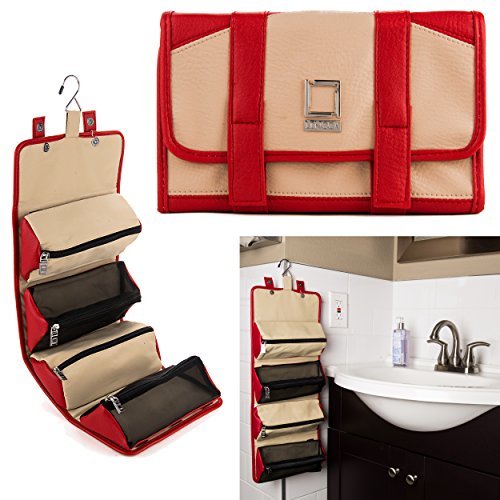 Lencca Stowaway Womens 4 Pouch Roll Up Travel Organizer Bag