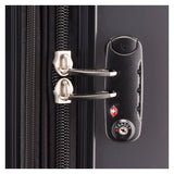 DELSEY Paris Helium Aero Hardside Expandable Luggage with Spinner Wheels, Titanium, Checked-Medium 25 Inch