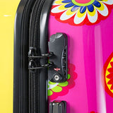 Mia Toro Pop Fiore Hardside Spinner Luggage 3PC Set, Gallio