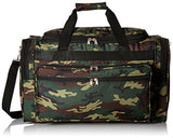 World Traveler Camouflage 22-Inch Travel Duffle Bag, Green Camo
