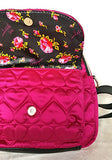 Betsey Johnson Backpack Convertible Fushia