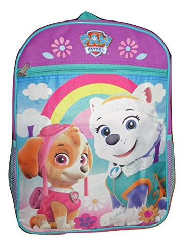 Nickelodeon - Paw Patrol Girls Lavender 15 School Backpack Skye and Everest 5597