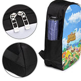 Animal Cross-ing Backpack, Girls Boys School Backpack Travel Bag, Waterproof Laptop Bag for Man Women