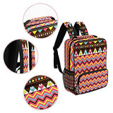 LORVIES Aztec Ethnic School Bag for Student Bookbag Women Travel Backpack Casual Daypack Travel Hiking Camping