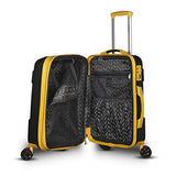 Gabbiano Enzo 3 Piece Expandable Hardside Spinner Luggage Set (Yellow)