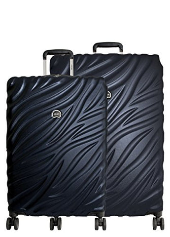 Delsey Paris Alexis 2-PC Set | 25-Inch & 29-Inch Expandable Trolley (Navy Blue)