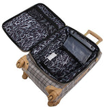 Nicole Miller Paige Collection 24" Expandable Luggage Spinner (24 in, Rosalie Grey)