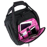 Zegur Quilted Rolling Underseat Carry-On Luggage - Wheeled Travel Tote Bag