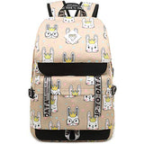 Hey Yoo HY790 Cute Rabbit School Backpack Travel Casual Hiking Daypack Laptop Book Bag School Bag Backpack for Teen Girls Women (Orange)