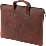 Claire Chase Rustic Folio With Handle Briefcase, Rustic Brown, One Size