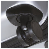 Dejuno Emerson 3-Piece Hardside Expandable Spinner Luggage Set, Silver