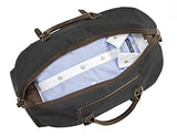 ECOSUSI Vintage Canvas Sport Tote Gym Bag Overnight Shoulder Bag Weekend Travel Duffel Bag Dark