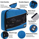 8 Set Packing Cubes, Travel Luggage Bags Organizers Mixed Color Set(rose/blue)