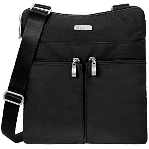 Baggallini Horizon Lightweight Crossbody Bag –Multi-Pocketed, Water Resistant Travel Purse With
