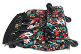 Trendy Flyer Computer/Laptop Rolling Bag 4 Wheel Case Flower Black