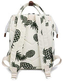 FITMYFAVO Stylish Doctor Style Multipurpose School Travel Backpack for Men Women - Pineapple