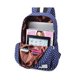 S Kaiko Canvas Backpack School Bakcpack For Women And Men Polka Dots School Bag Daypack Rucksack
