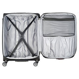 Delsey Luggage Titanium Soft Expandable 25 Inch Spinner, Black