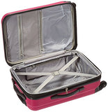 Delsey Comete 20-Inch Expandable Carry On Spinner Luggage - Fuschia