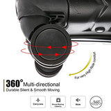 4PC Luggage Sets, ABS Hardshell Luggage Set Lightweight Hard Shell Travel Suitcases w/Spinner Wheels Free Suitcase Cover(18 20 24 28Inch) (Black)