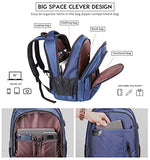 KUSOOFA Laptop Backpack with USB Charging Port Headphone Interface，Water Resistant College School