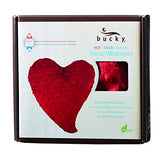Bucky Heartwarmer, Soothing, Hot & Cold Therapy Pillow, All Natural Buckwheat Seed Filling, Extra