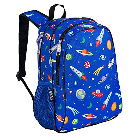 Wildkin 15 Inch Kids Backpack for Boys & Girls, 600-Denier Polyester Backpack for Kids, Features Padded Back & Adjustable Strap, Perfect for School & Travel Backpacks, BPA-free (Out of this World)