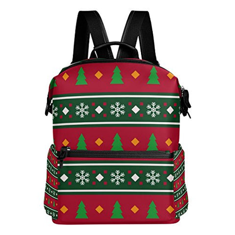 Colourlife Trees Stripes Stylish Casual Shoulder Backpacks Laptop School Bags Travel Multipurpose