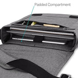Casecrown Campus Messenger Bag (Charcoal Gray) For Microsoft Surface Pro & Rt