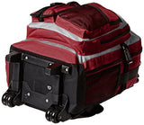 Everest Deluxe Wheeled Backpack, Burgundy, One Size