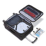 Samsonite Ascella X Softside Expandable Luggage with Spinner Wheels, Black, Carry-On 20-Inch