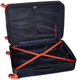 Nautica Tide Beach 3 Piece Hardside Spinner Luggage Set (28In/25In/21In), Classic Navy