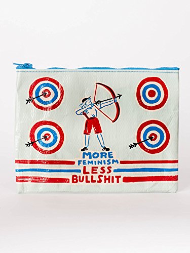 Blue Q Pouch Zipper More Feminism, 1 EA