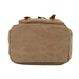 ABage Unisex Canvas Backpack Large Travel Hiking Outdoor Laptop College Backpack, Khaki