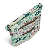 Vera Bradley Iconic Triple Zip Hipster, Signature Cotton, Mint Flowers