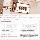 Unitravel Vintage Luggage Grid Pu Leather Retro Suitcase Spinner Wheels Women