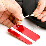 Aluminum Luggage Tags Holders, Bright Suitcase Tags & Luggage Baggage Identifier By
